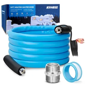 15 ft Heated RV Water Hose