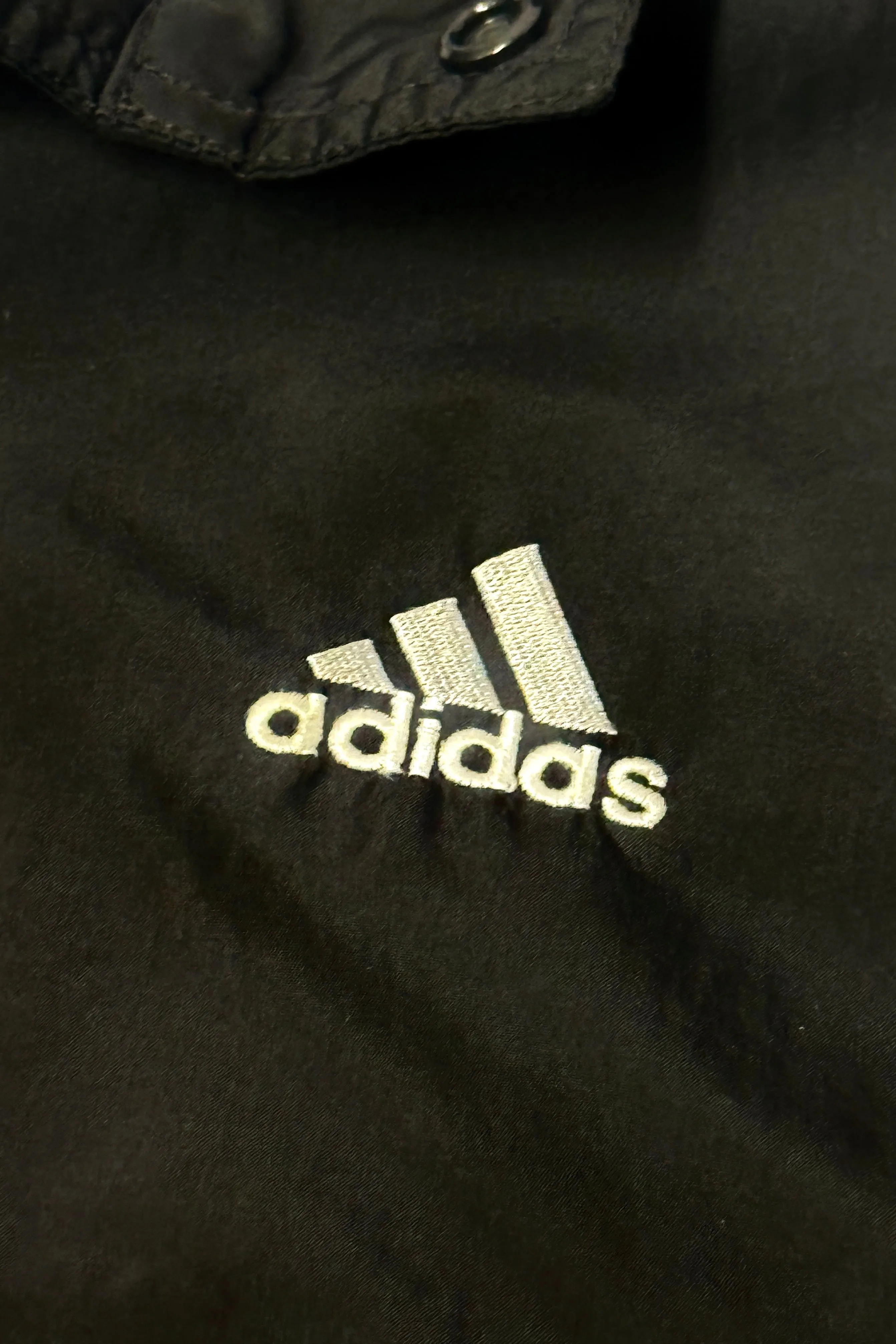 1990’S ADIDAS STRIPED PULL OVER ANORAK TRACK JACKET XX-LARGE