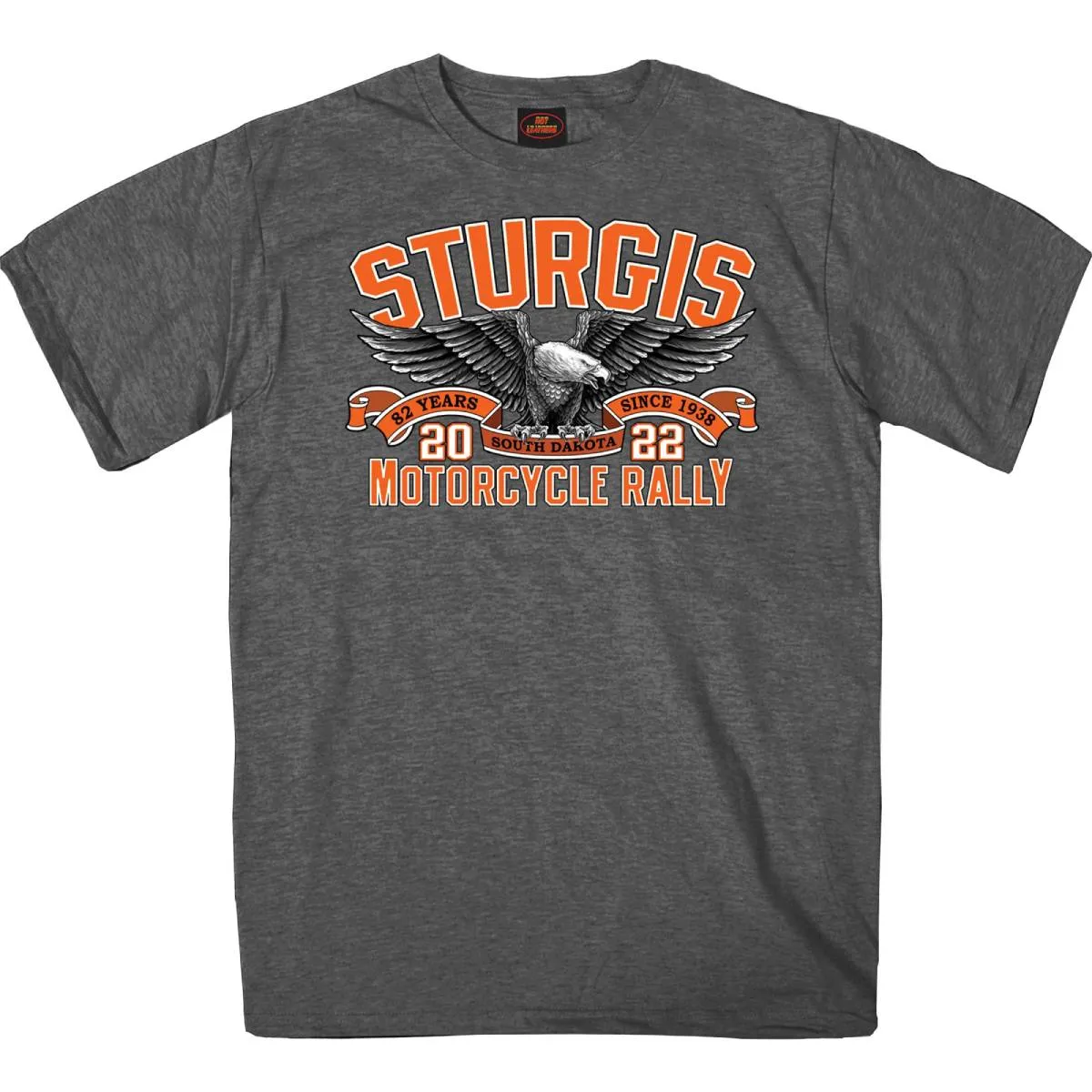 2022 Sturgis Motorcycle Rally SPB1023 Men’s Main Street Photo Heather Charcoal T-Shirt