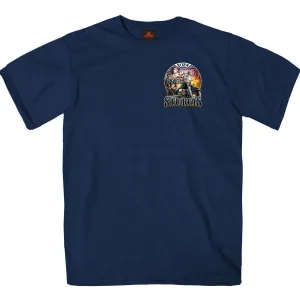 2024 Sturgis Men's Rushmore Navy Motorcycle Rally T-Shirt SPB1133