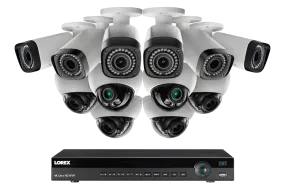 2K IP Camera Security System with 16-Channel NVR, 140ft night vision, 3x Zoom lens