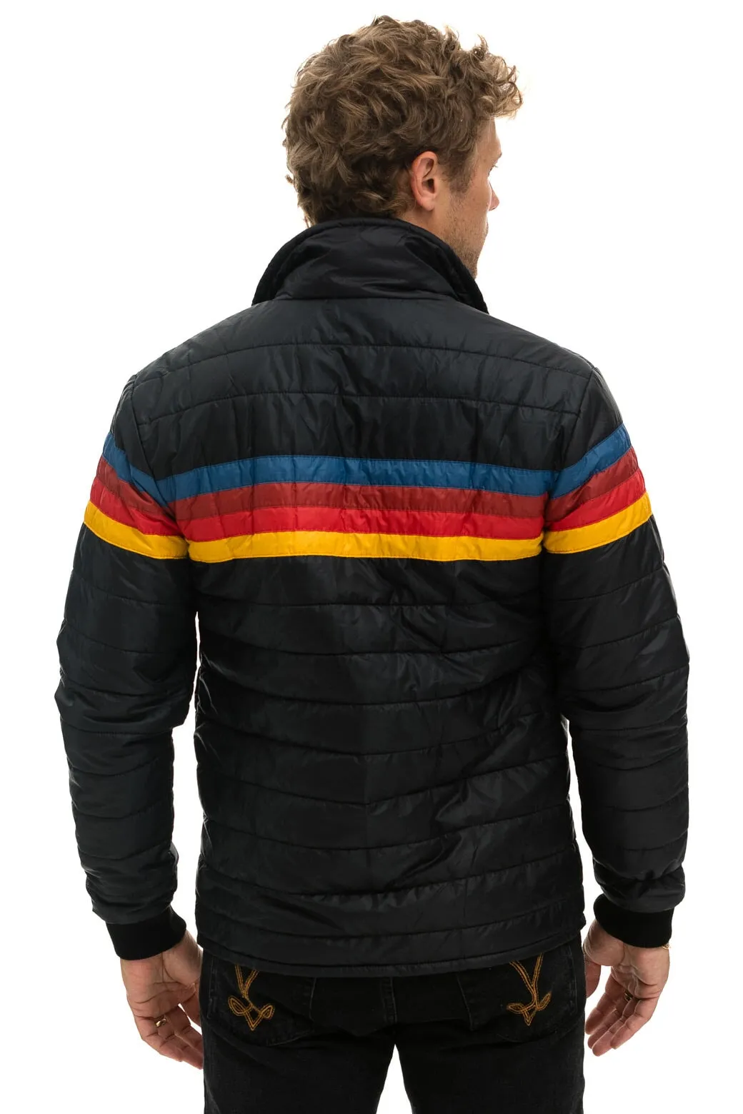 4 STRIPE JACKET -  BLACK