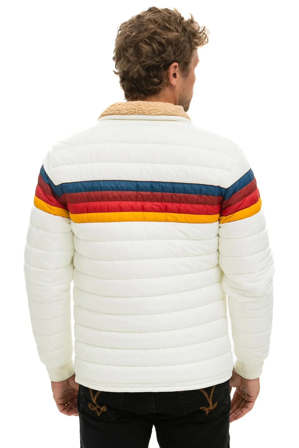 4 STRIPE JACKET -  WHITE