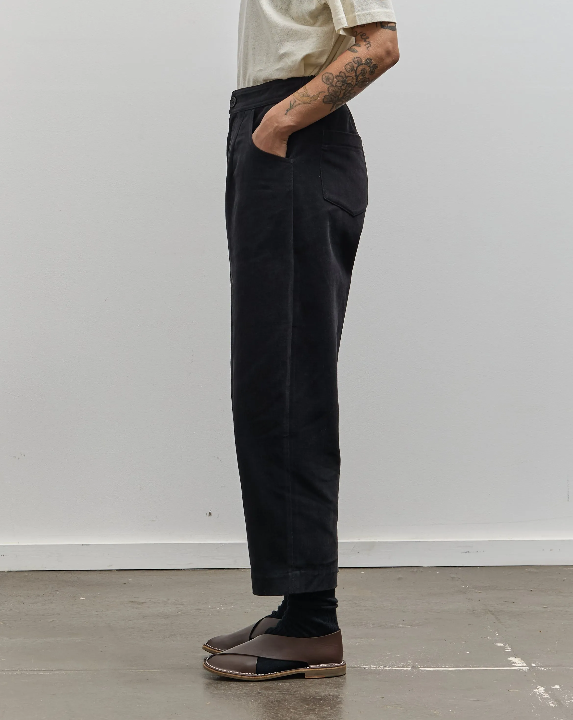 7115 Signature Curve Leg Trouser, Black Heavy Canvas