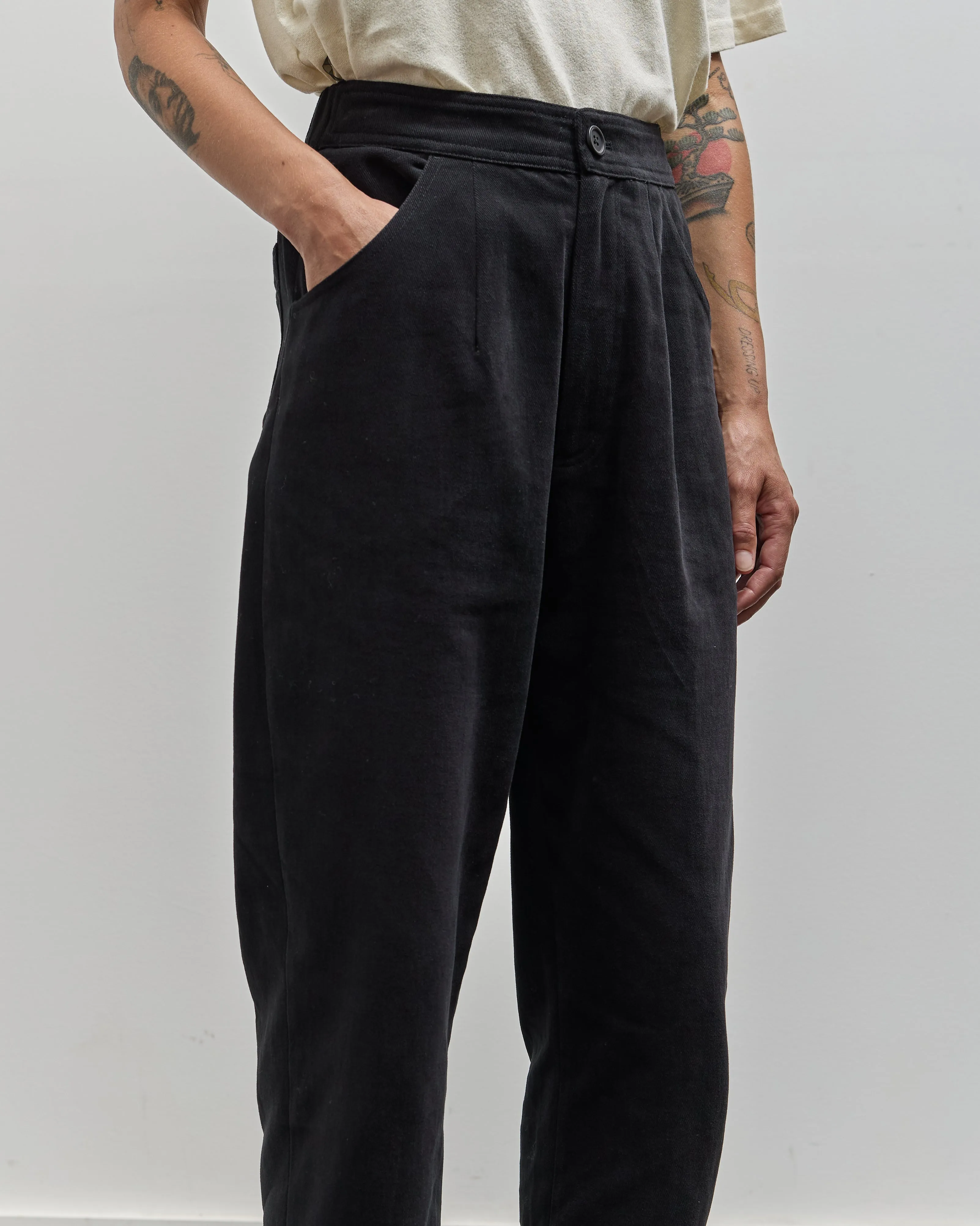 7115 Signature Curve Leg Trouser, Black Heavy Canvas