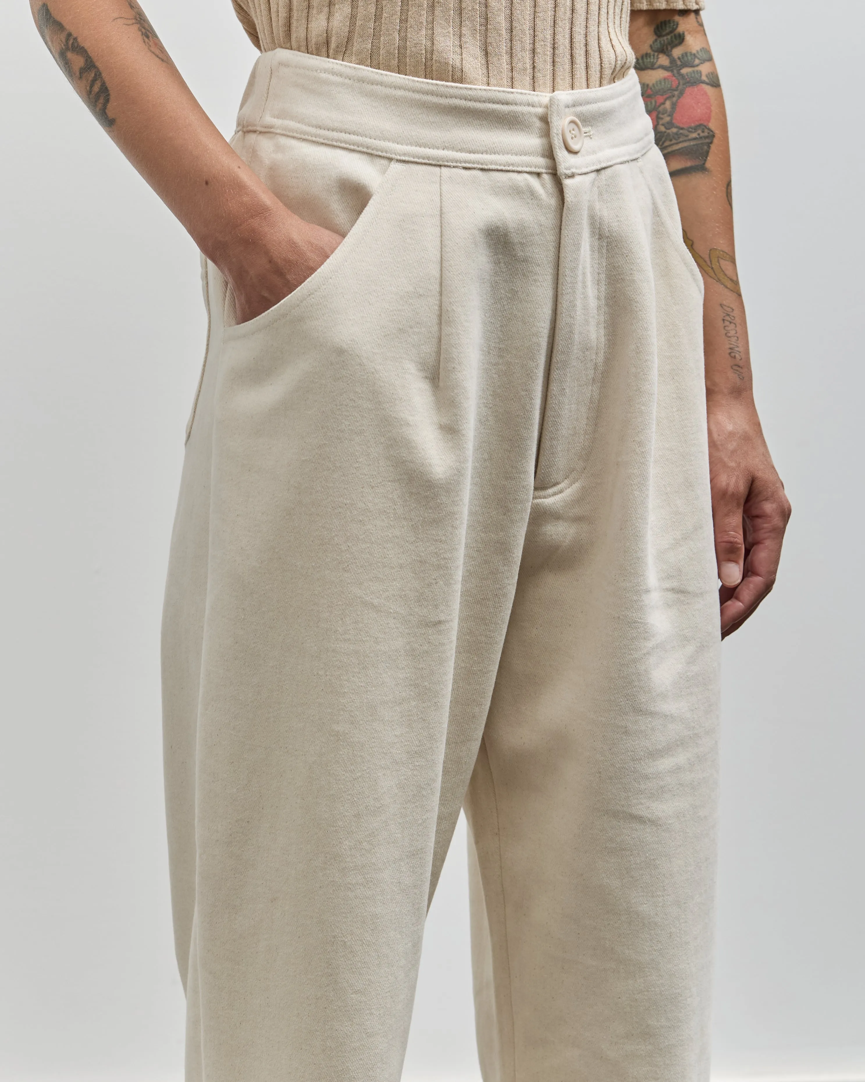 7115 Signature Curve Leg Trouser, Off-White Heavy Canvas