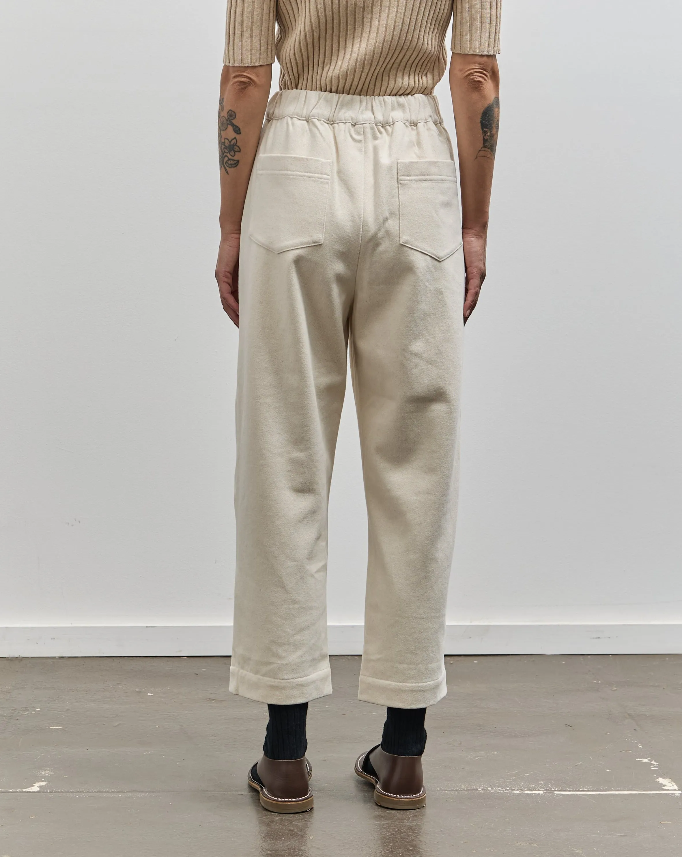 7115 Signature Curve Leg Trouser, Off-White Heavy Canvas