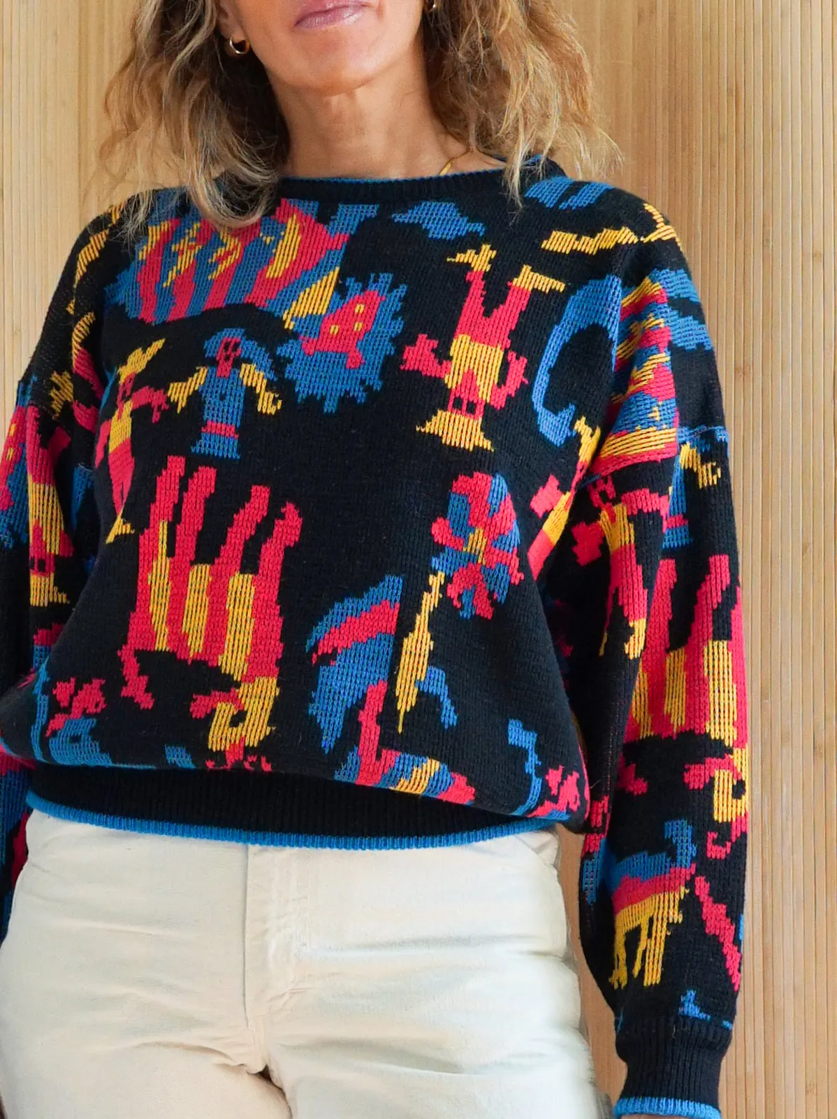 80's Abstract People Sweater