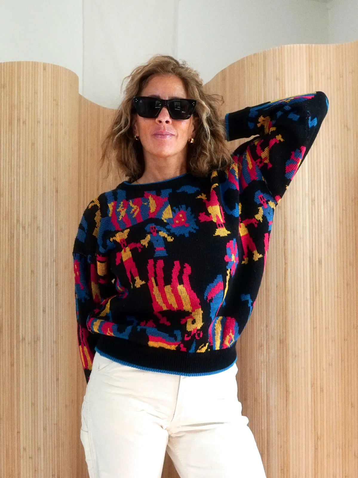 80's Abstract People Sweater