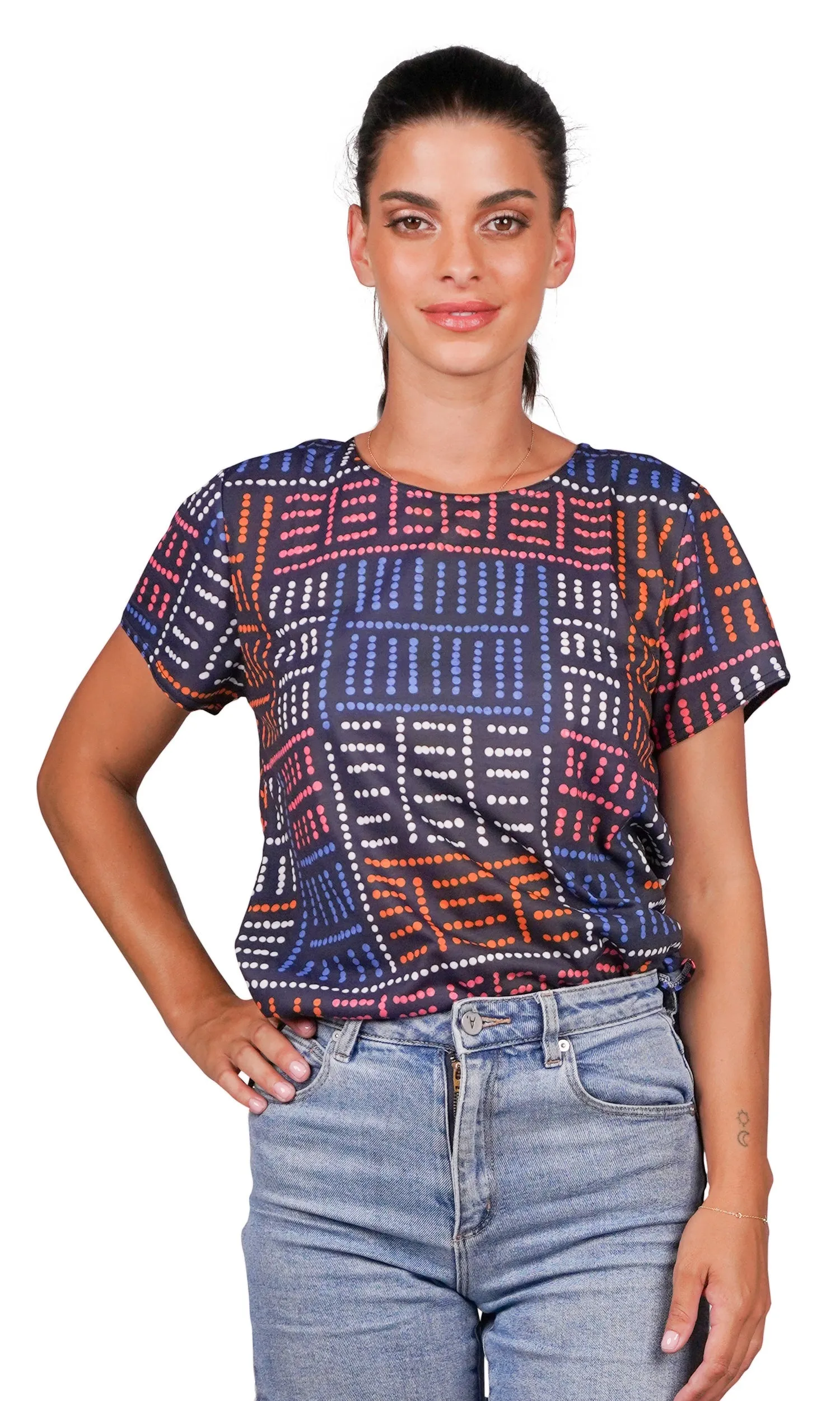 Aboriginal Art Fashion Top Bush Food