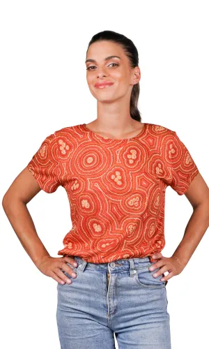 Aboriginal Art Fashion Top Lappi Lappi