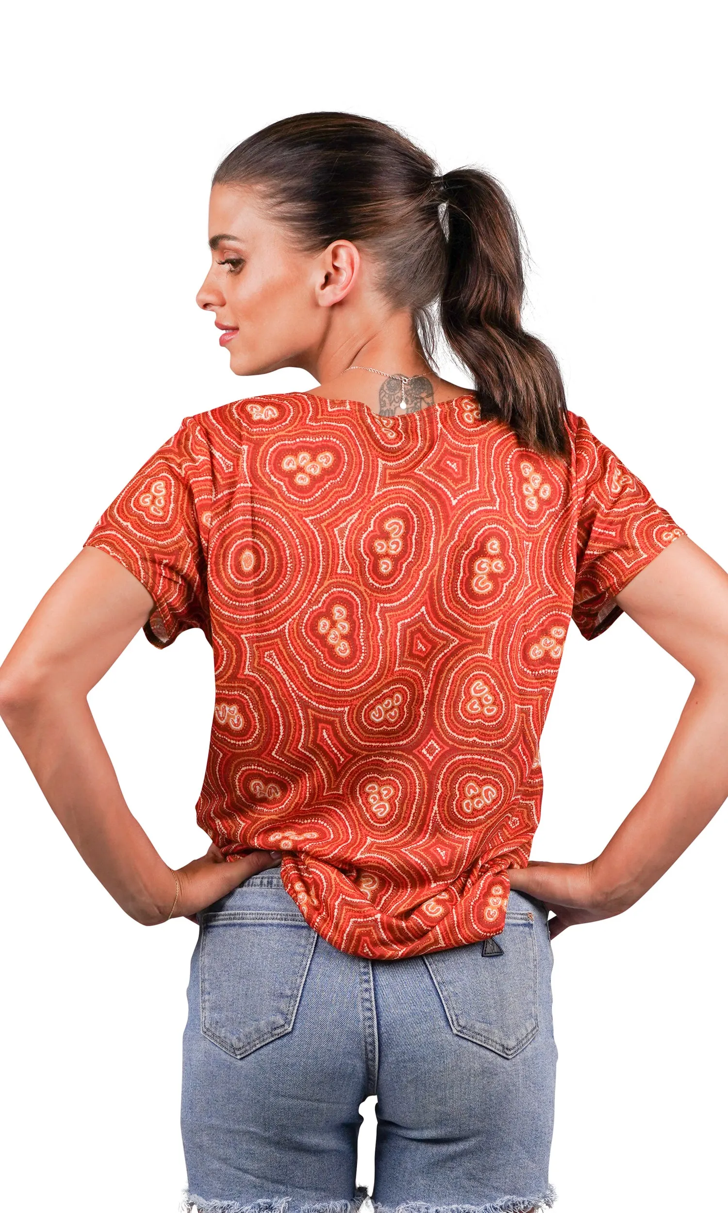 Aboriginal Art Fashion Top Lappi Lappi