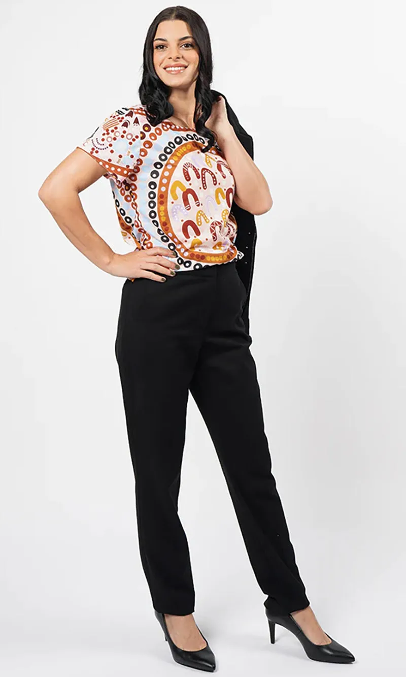 Aboriginal Art Fashion Top The Time is Now