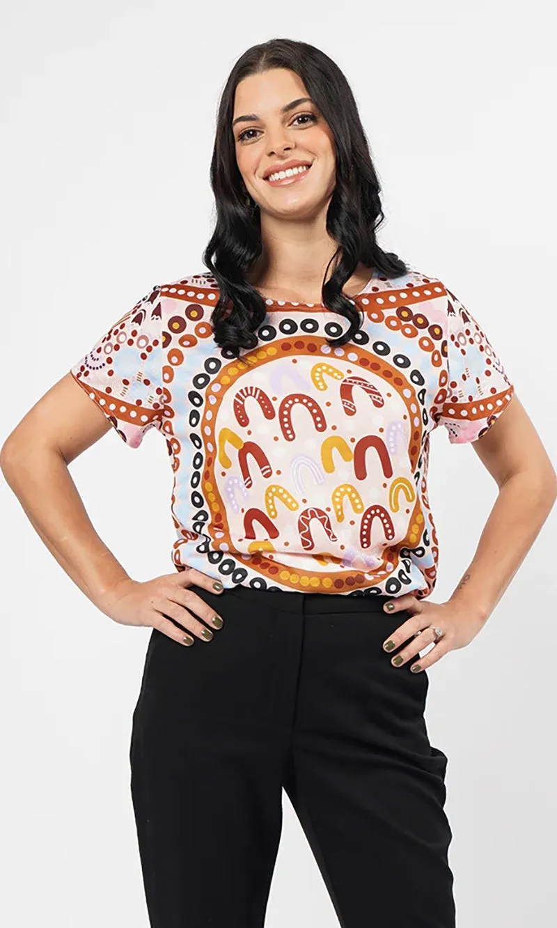 Aboriginal Art Fashion Top The Time is Now