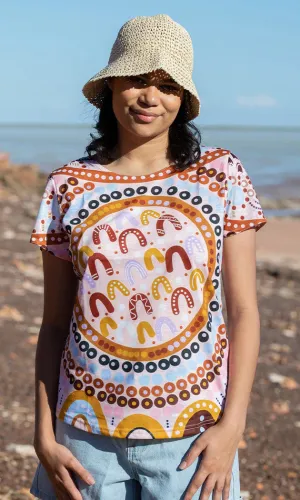 Aboriginal Art Fashion Top The Time is Now