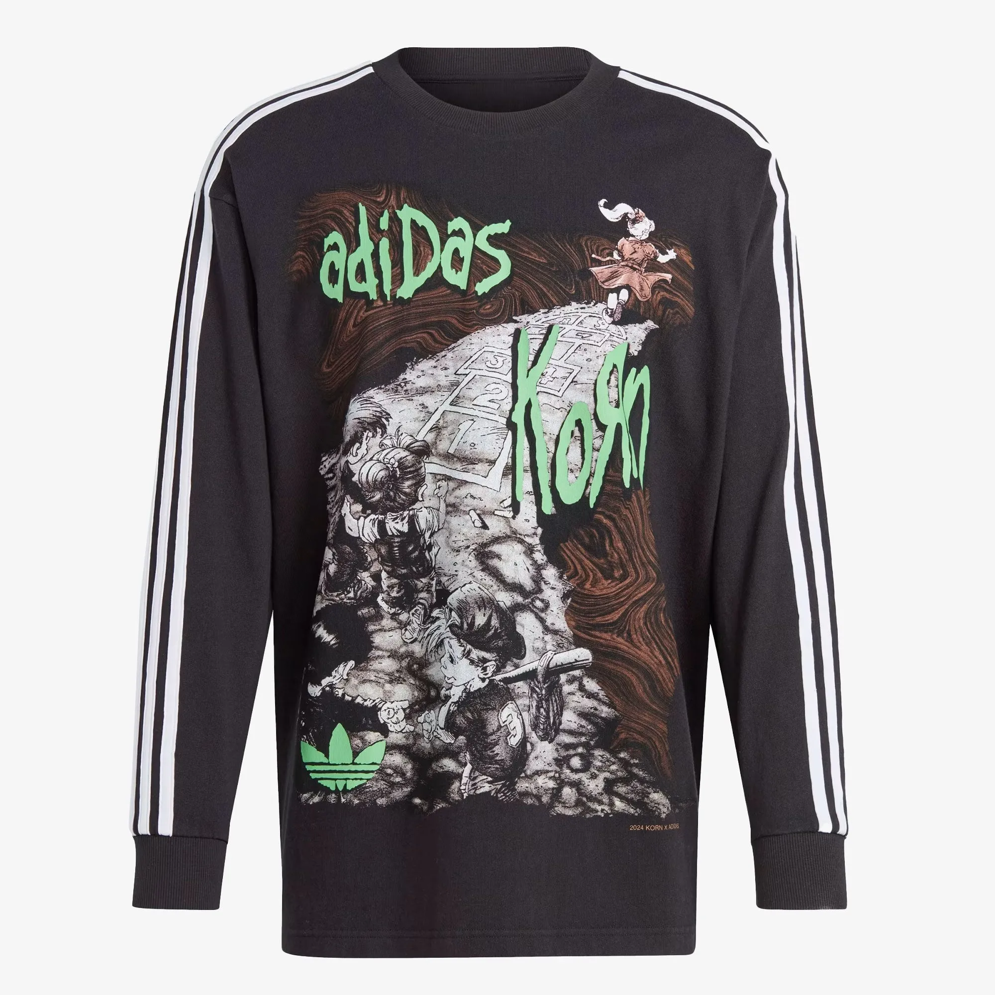 Adidas Originals | KORN LONG SLEEVE TEE  { BLACK