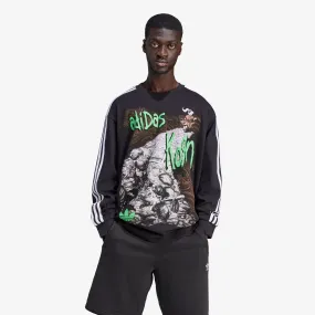 Adidas Originals | KORN LONG SLEEVE TEE  { BLACK