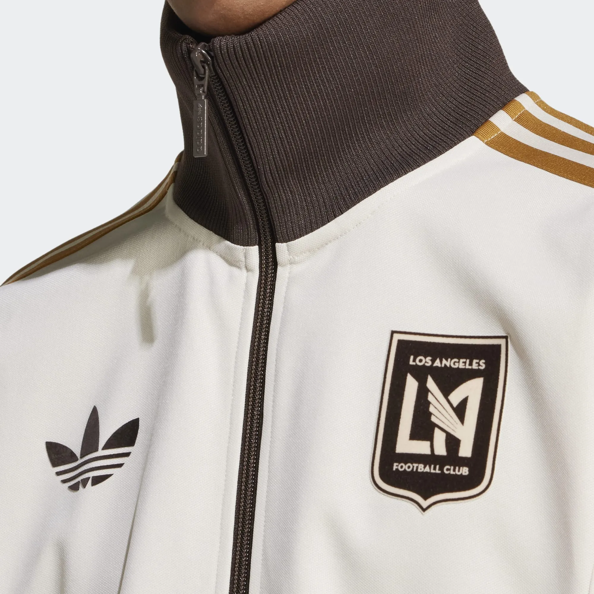 Adidas Originals Men's LAFC Anthem Full-Zip Jacket 2024 - Tan