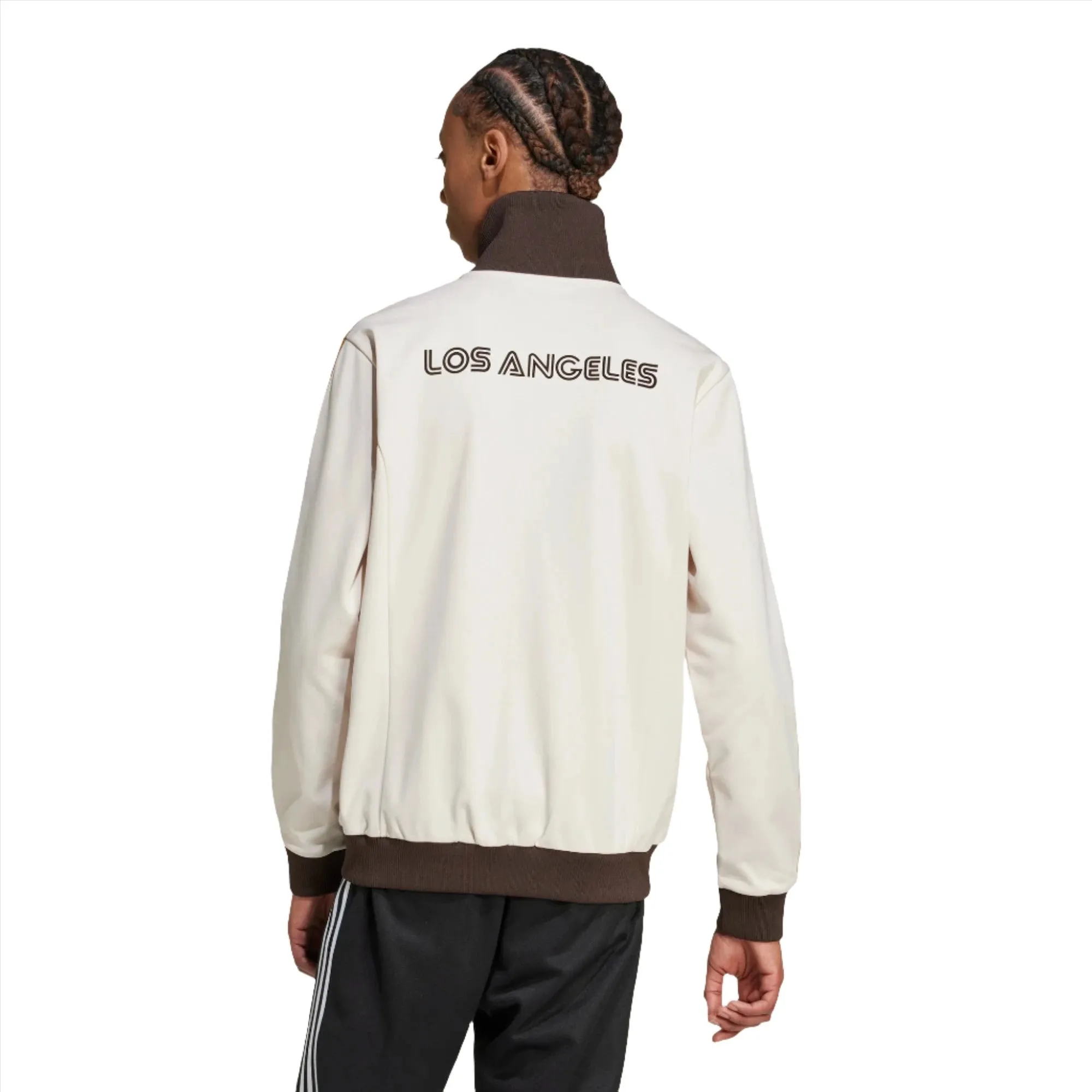 Adidas Originals Men's LAFC Anthem Full-Zip Jacket 2024 - Tan