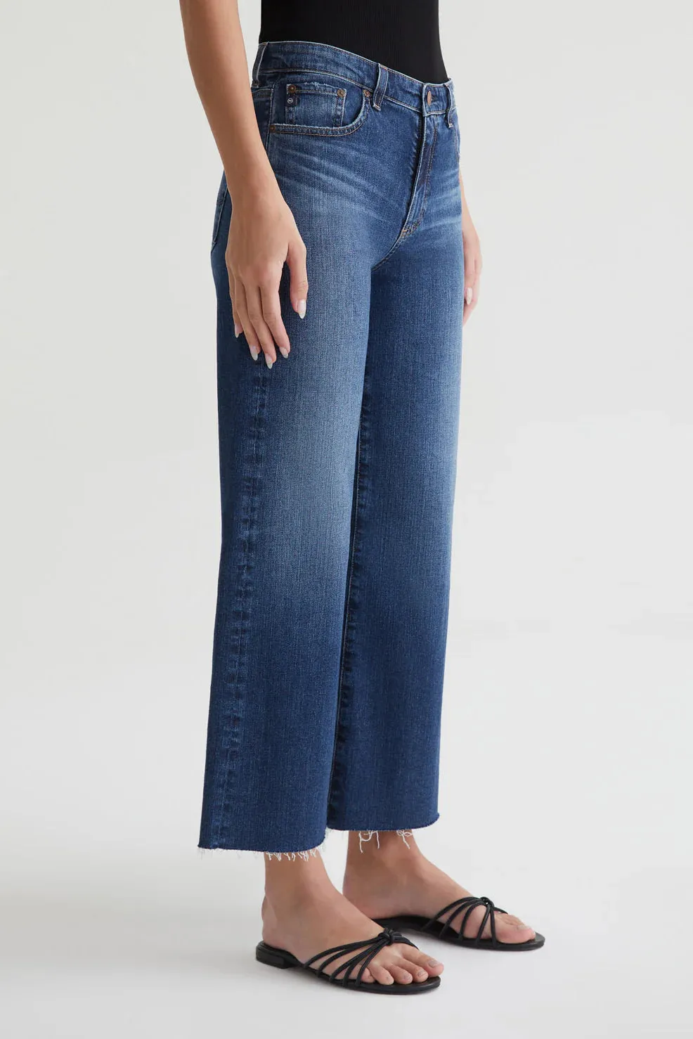 AG Denim Wide Leg Crop in Enigma