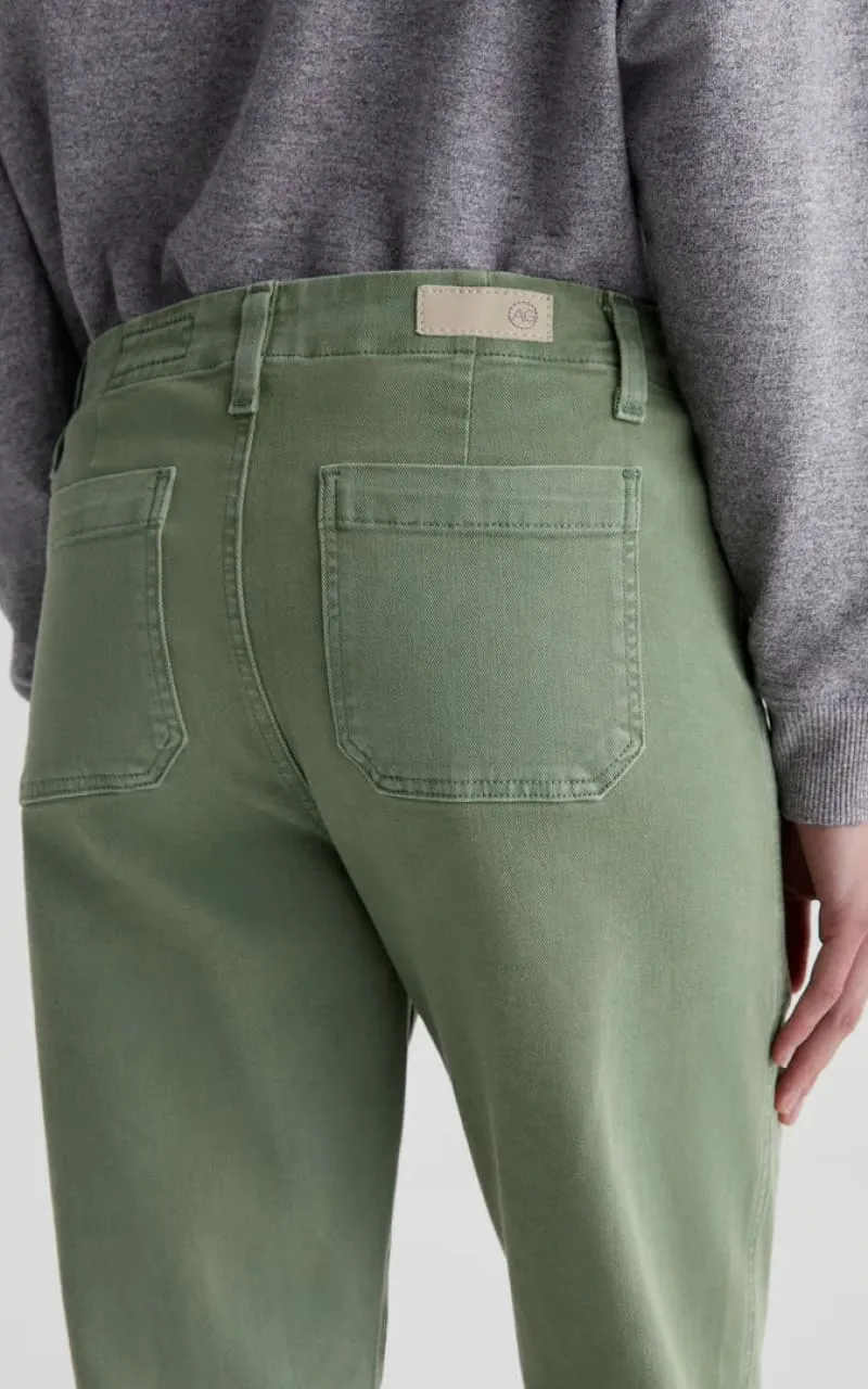 AG Jeans - Analeigh High-Rise Straight Crop in Sulfur Forest Pike