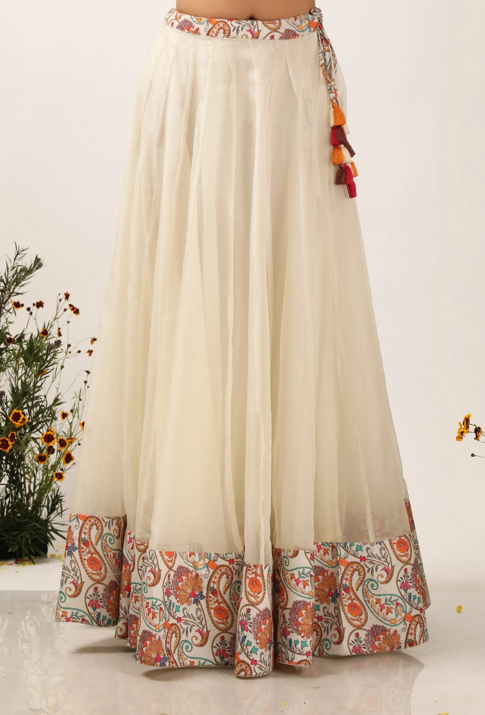 Amala Organza Lehanga Skirt