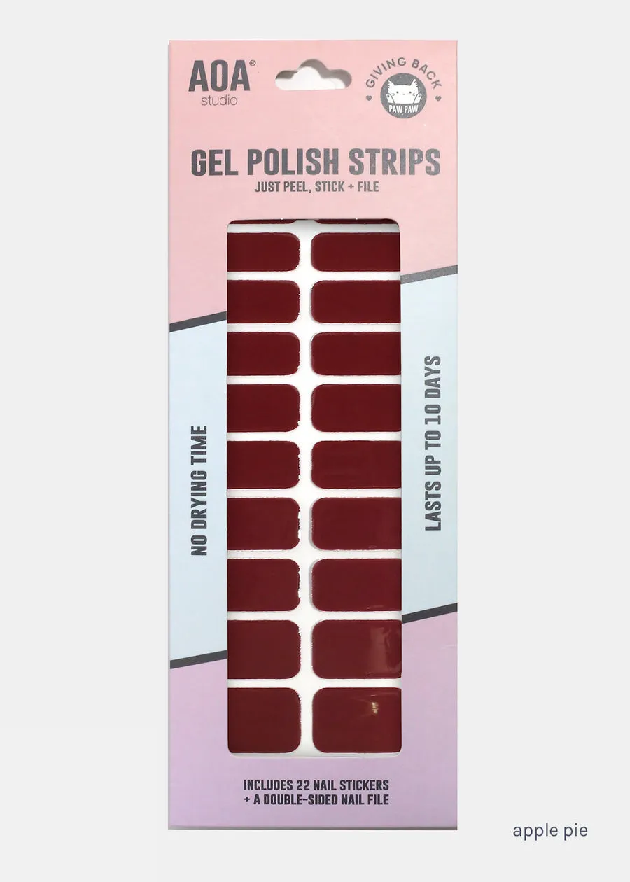 AOA Paw Paw Gel Polish Strips: Apple Pie