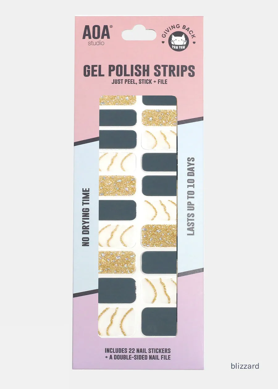 AOA Paw Paw Gel Polish Strips: Blizzard