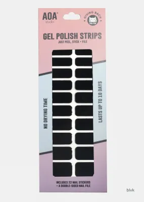 AOA Paw Paw Gel Polish Strips: Blvk