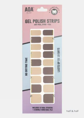 AOA Paw Paw Gel Polish Strips: Half & Half