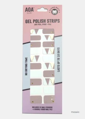 AOA Paw Paw Gel Polish Strips: Mosaic