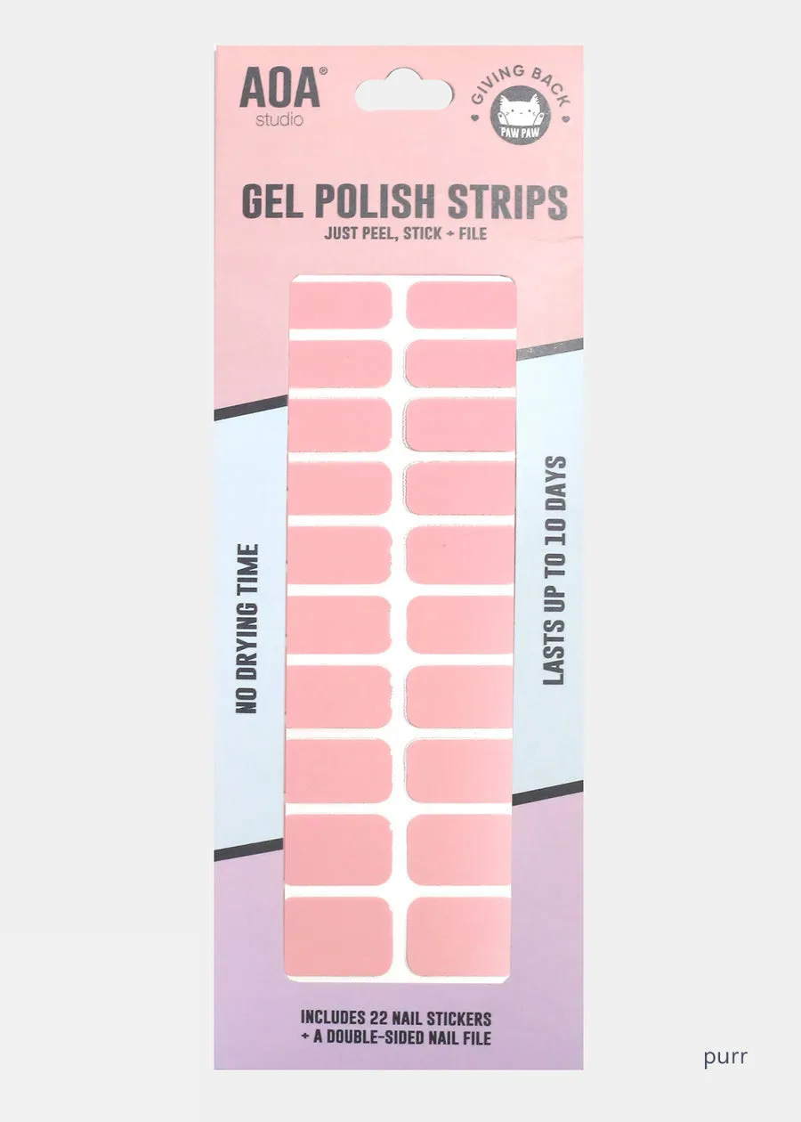 AOA Paw Paw Gel Polish Strips: Purr