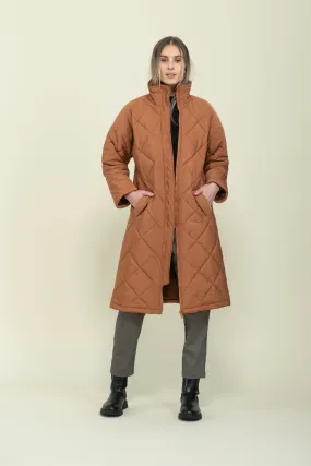 Arie-Long Quilted Coat