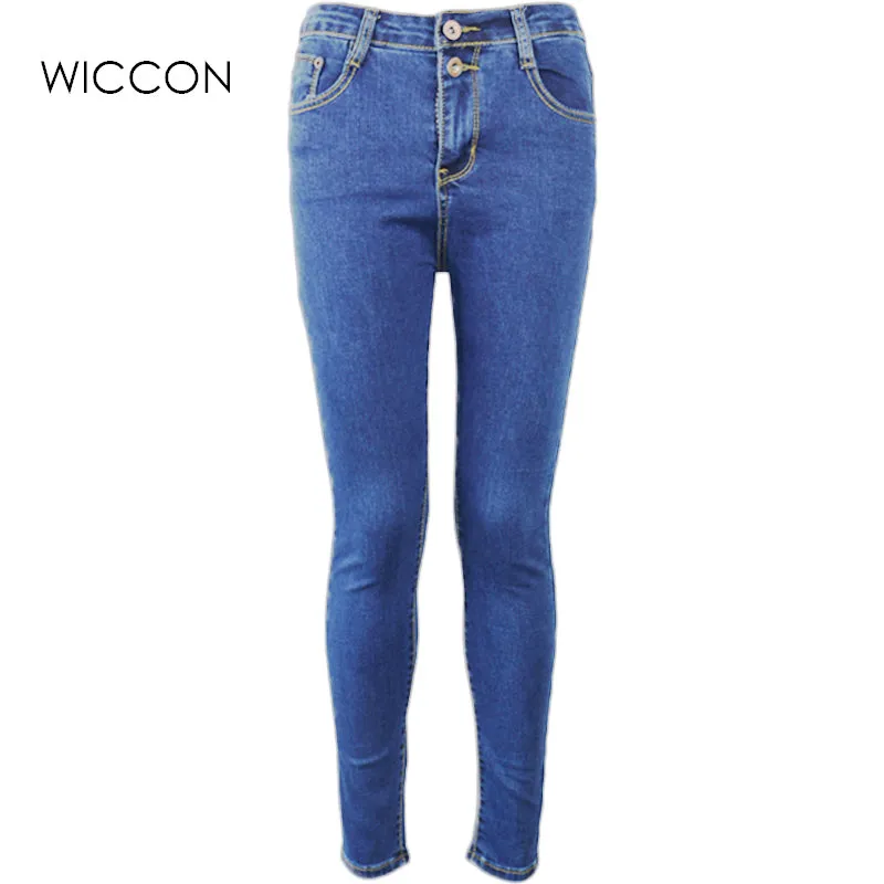 Autumn Women High Waist Jeans Casual Denim Skinny big Size Pencil Pants casual skinny denim pants slim female trousers