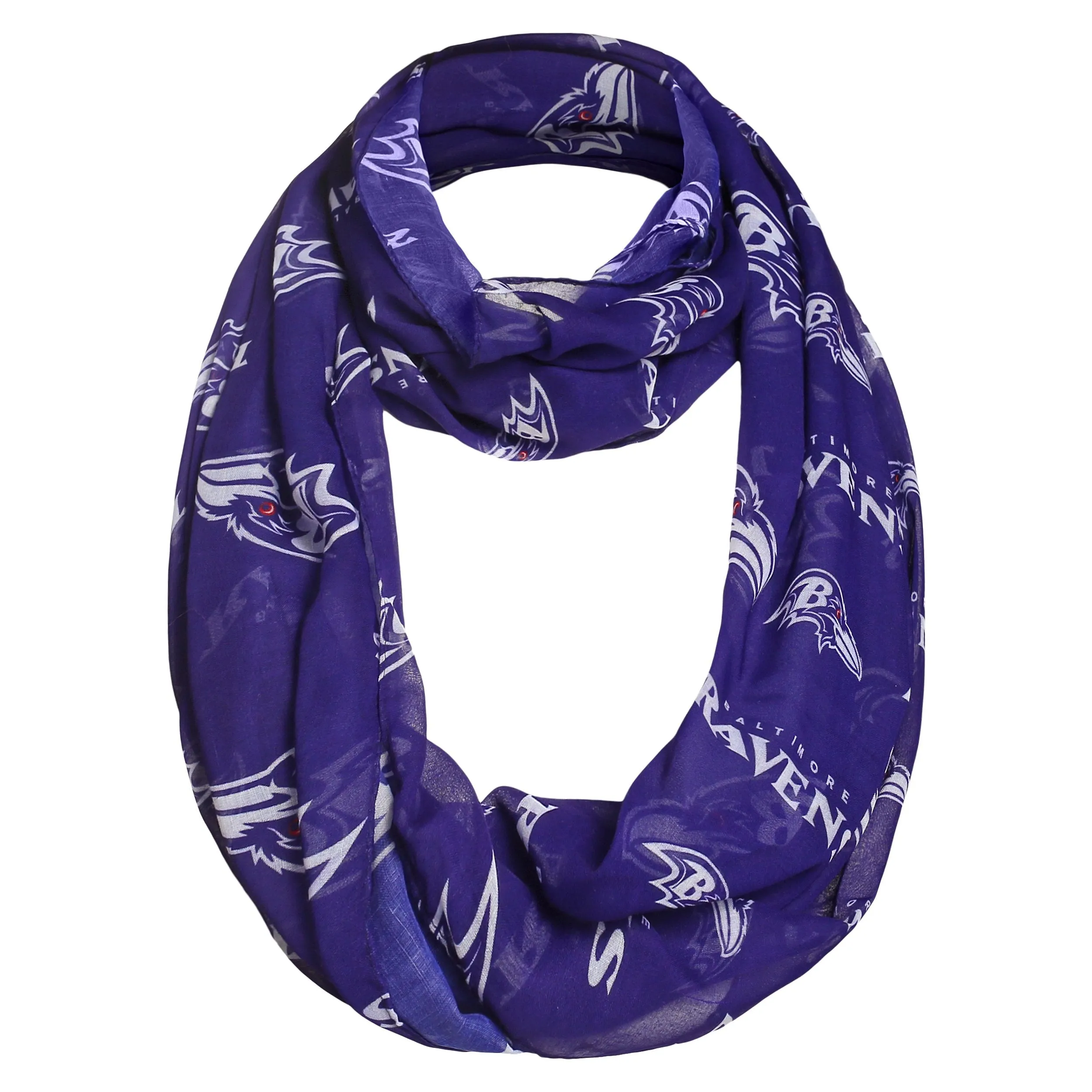 Baltimore Ravens NFL Team Logo Infinity Scarf