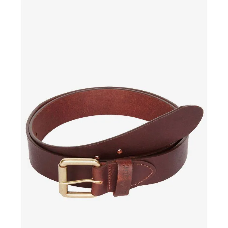 Barbour Allanton Mens Leather Belt - Brown