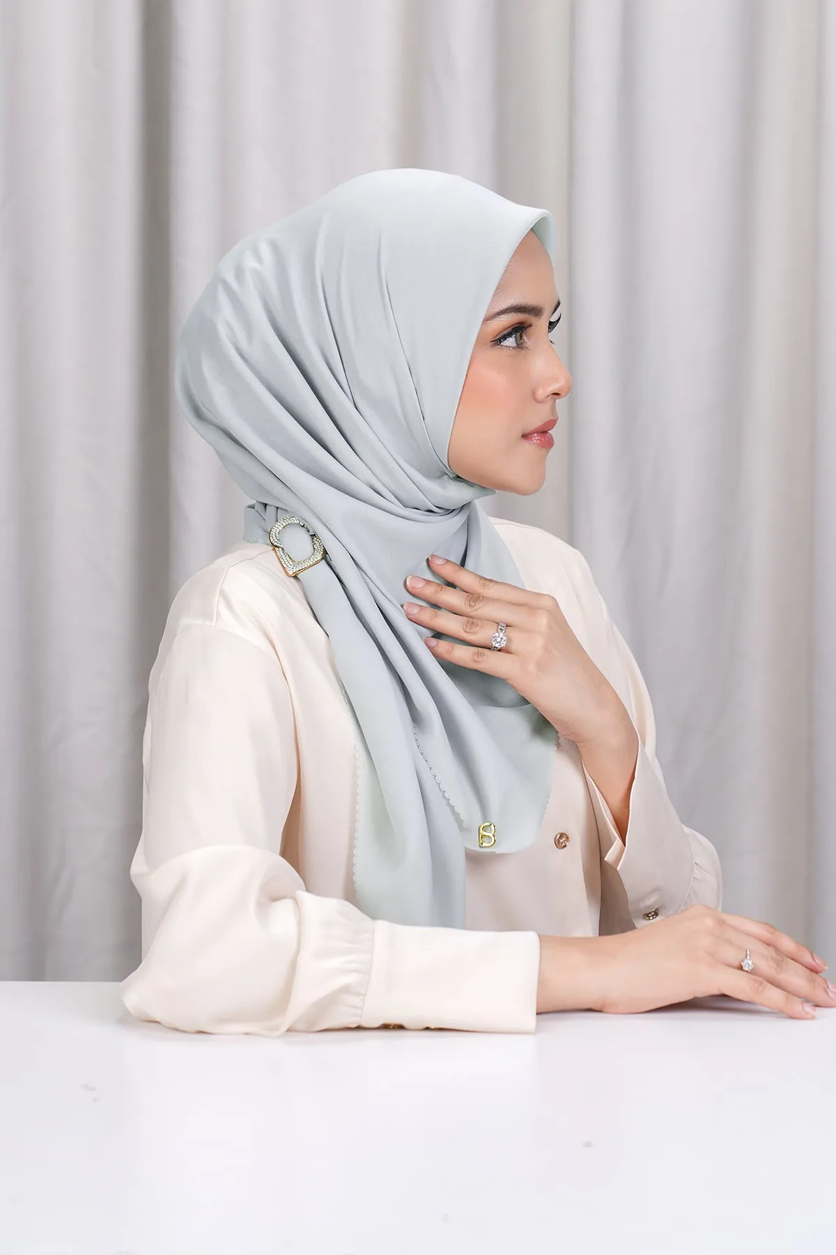 Basic Scarf - Pearl Blue