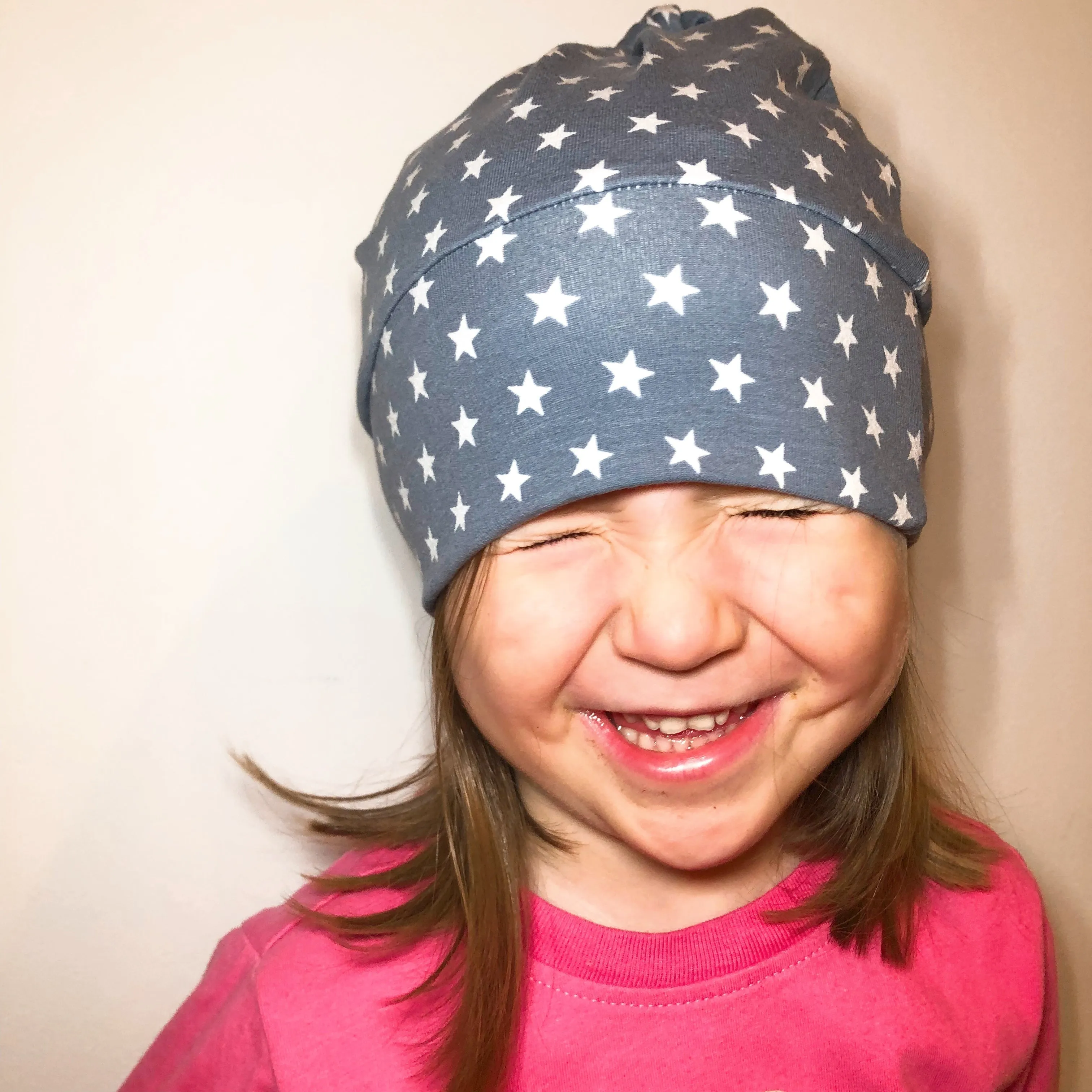 Beanie Hat in Little Kid: Stripes with Santa Penguins