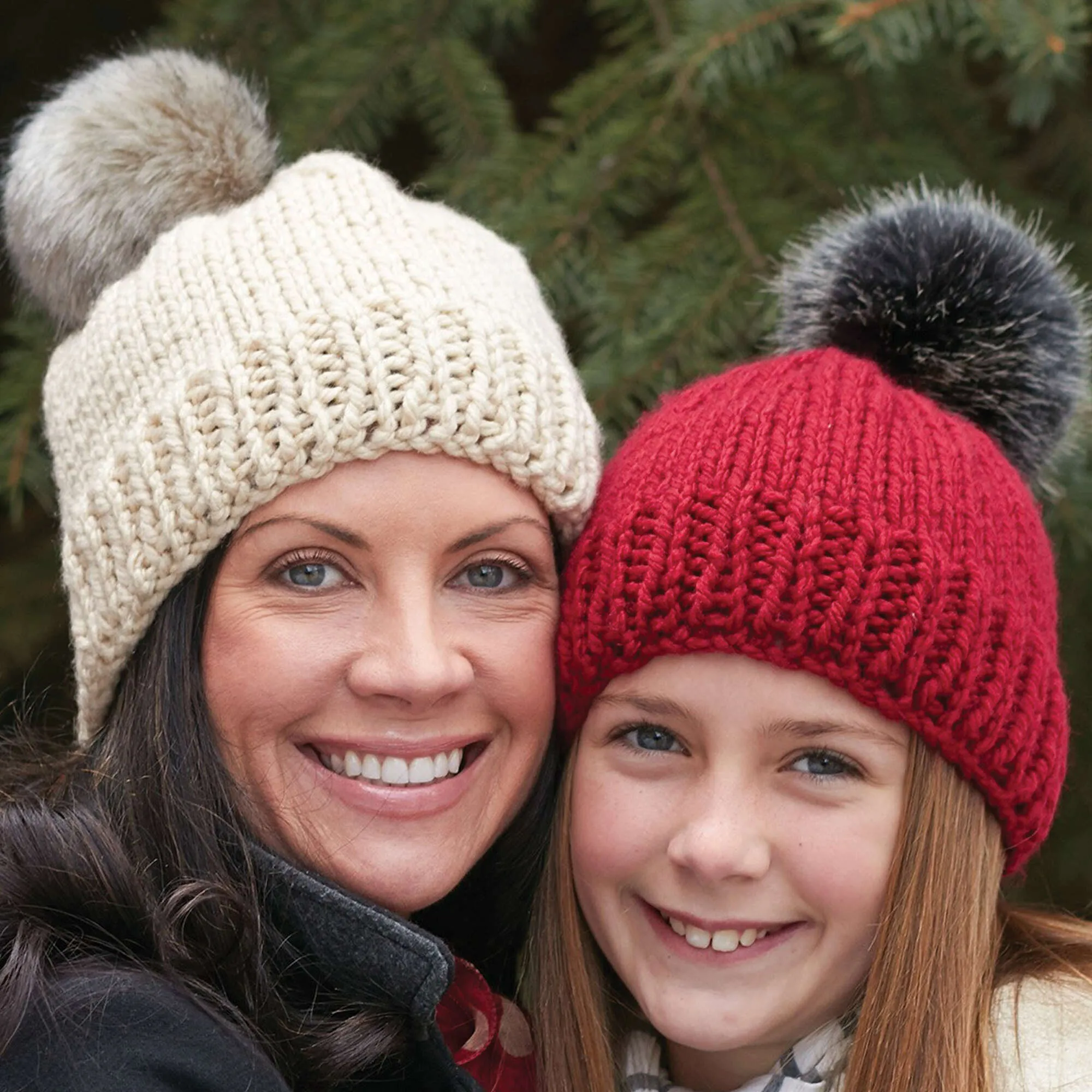 Bernat Knit Family Hats