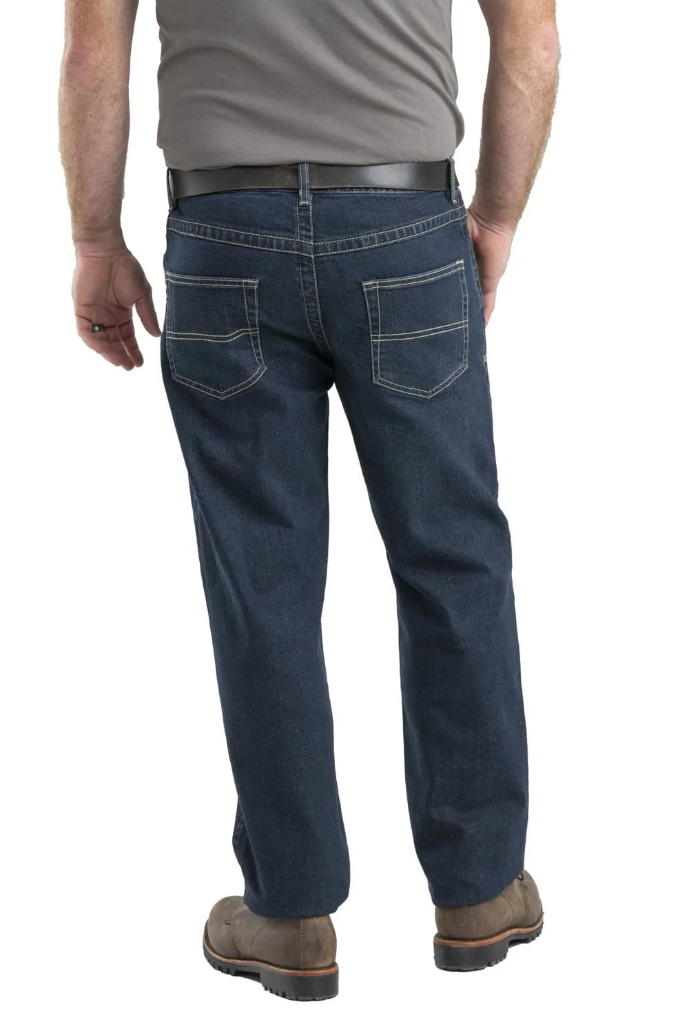 Berne Mens Granite Cotton Blend Highland Flex Bootcut Jeans