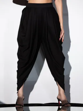 Black Korean Dhoti Pant