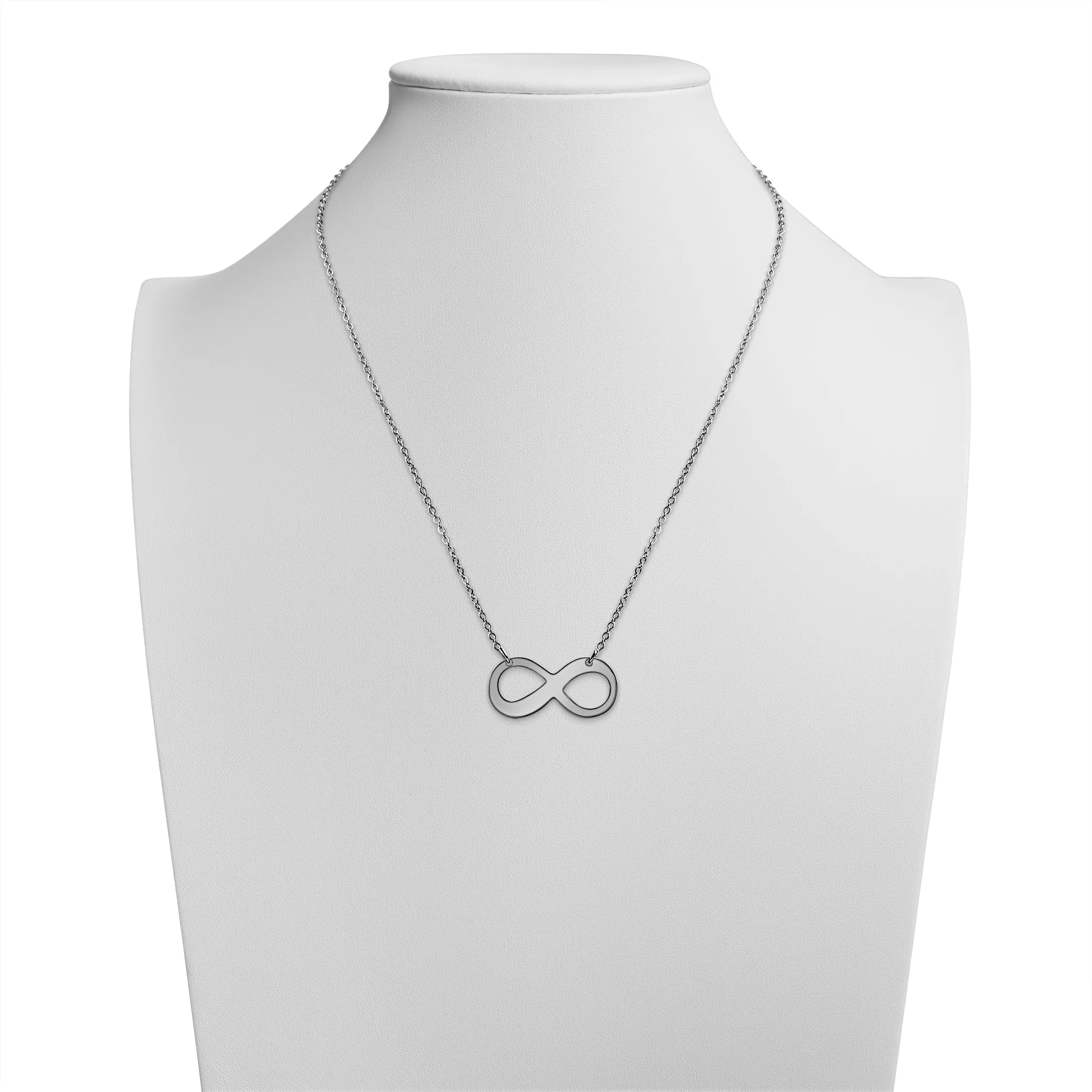 Blank Infinity Pendant Stainless Steel Necklace / SBB0039