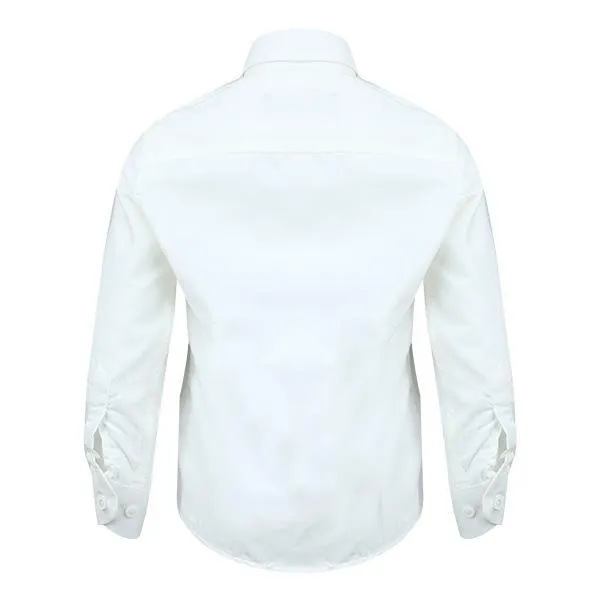 BOYS LONG SLEEVE SHIRT - CREAM