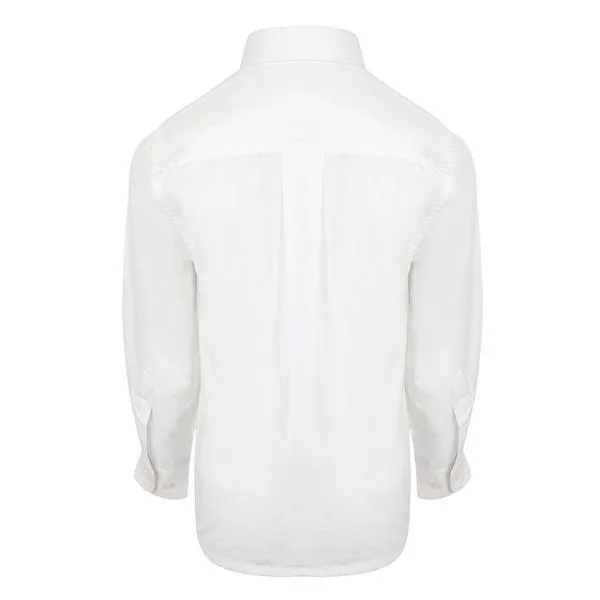 BOYS NORMAL LONG SLEEVE FORMAL SHIRT - WHITE