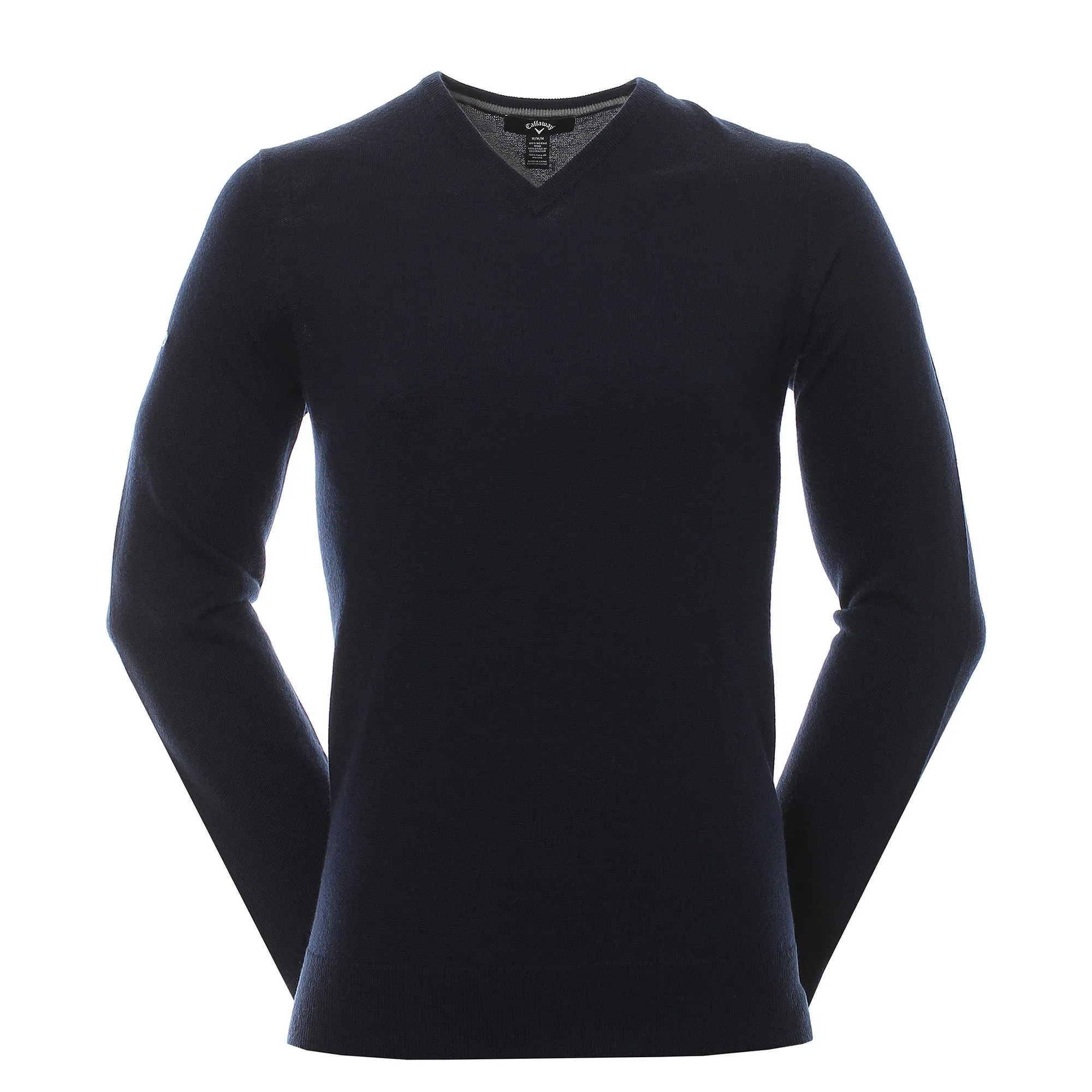 Callaway Golf Ribbed Merino V-Neck Sweater