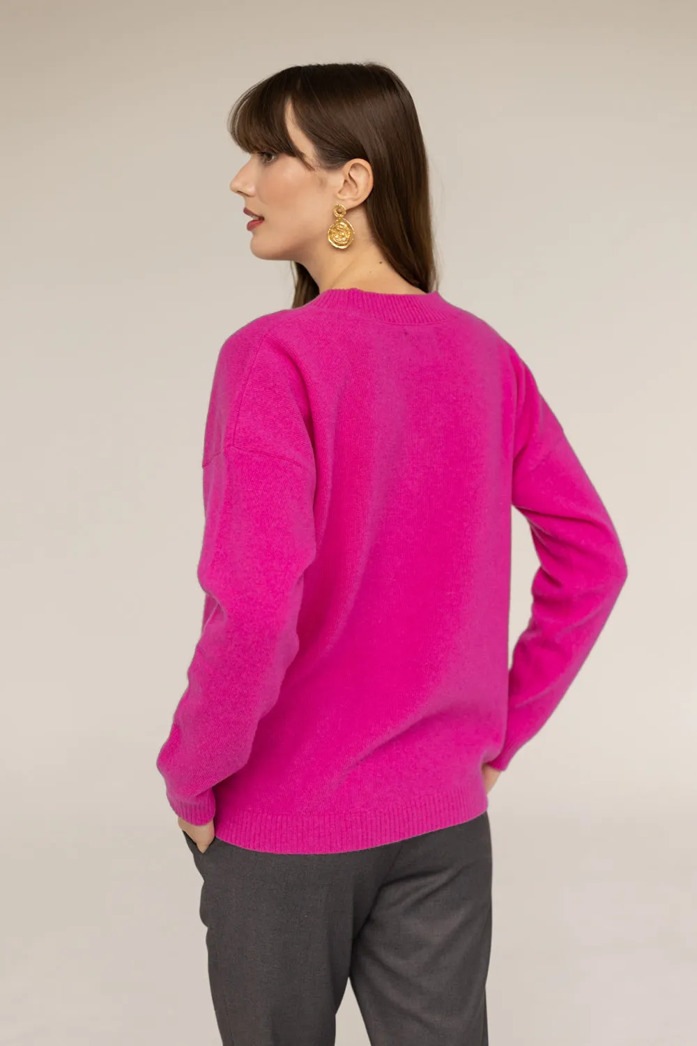 Cashmere Sweater Fuchsia