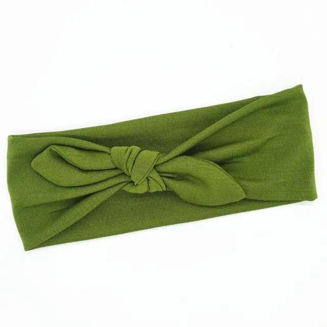 Casual Rabbit Ear Knot Multifunctional Bandana Bow For Women