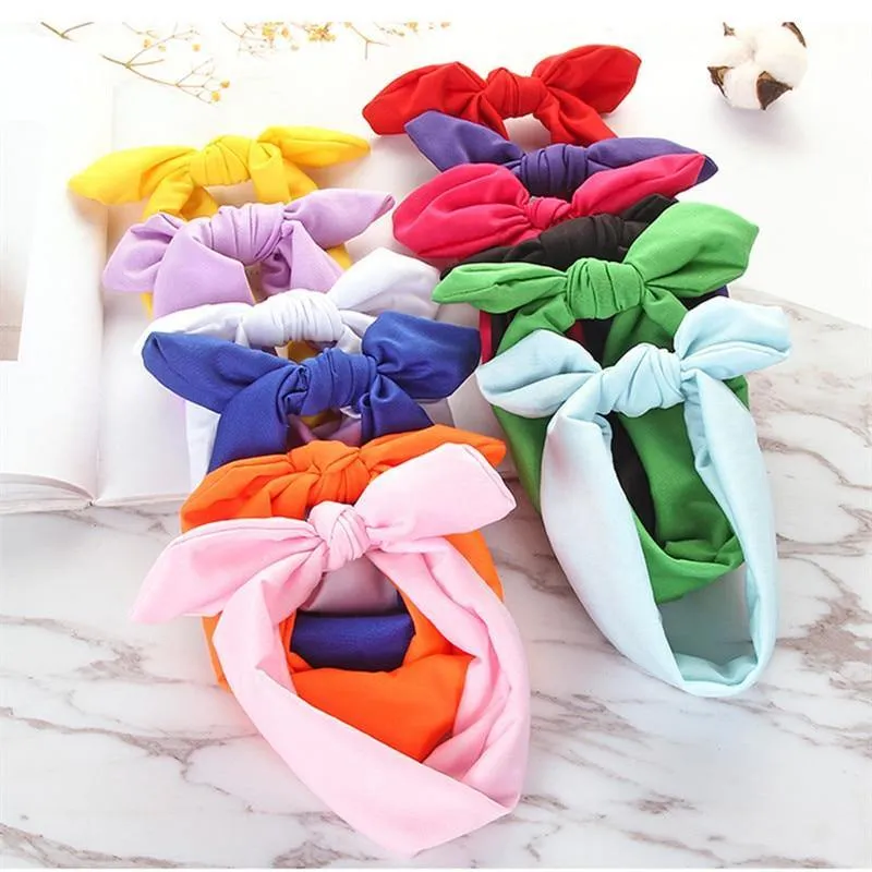 Casual Rabbit Ear Knot Multifunctional Bandana Bow For Women