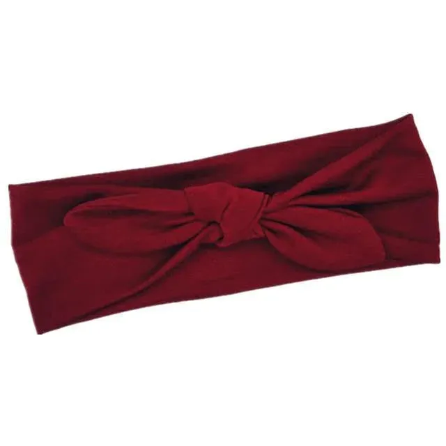 Casual Rabbit Ear Knot Multifunctional Bandana Bow For Women