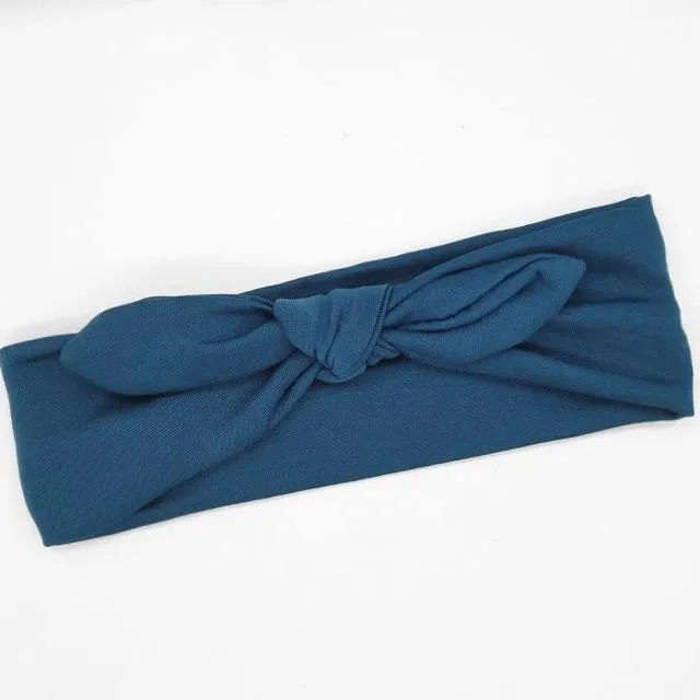 Casual Rabbit Ear Knot Multifunctional Bandana Bow For Women